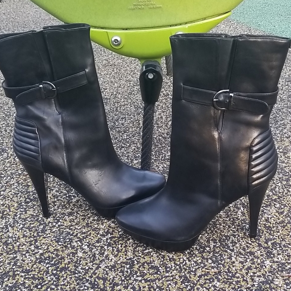 Kenneth Cole leather boots size 9.5 - Picture 3 of 12